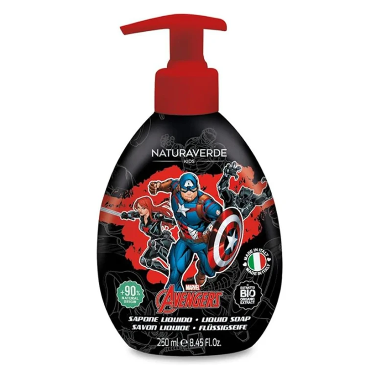 Marvel Avengers - Liquid Soap For Children, Captain America With Calendula And Chamomile Extracts, 250 ml