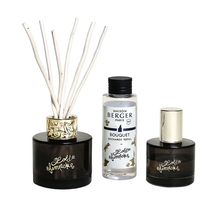 Gift Set Mini Diffuser Lolita Lempicka Black + Refill and Spray for the Home Lolita Lempicka