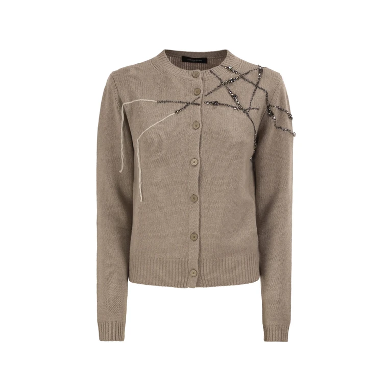 Crystal-embellished Embroidered Cardigan