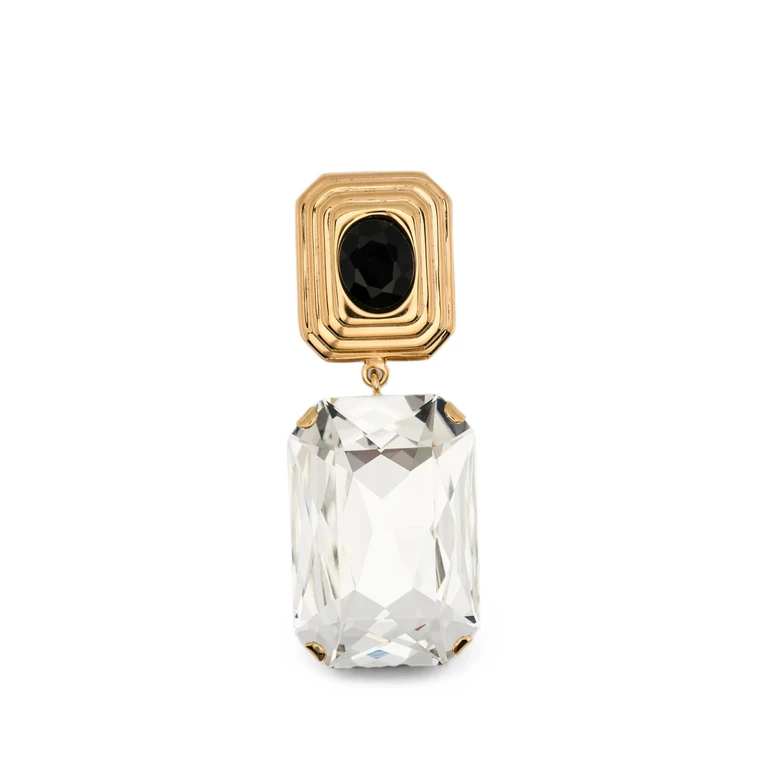 Crystal-embellished Drop-design Earrings