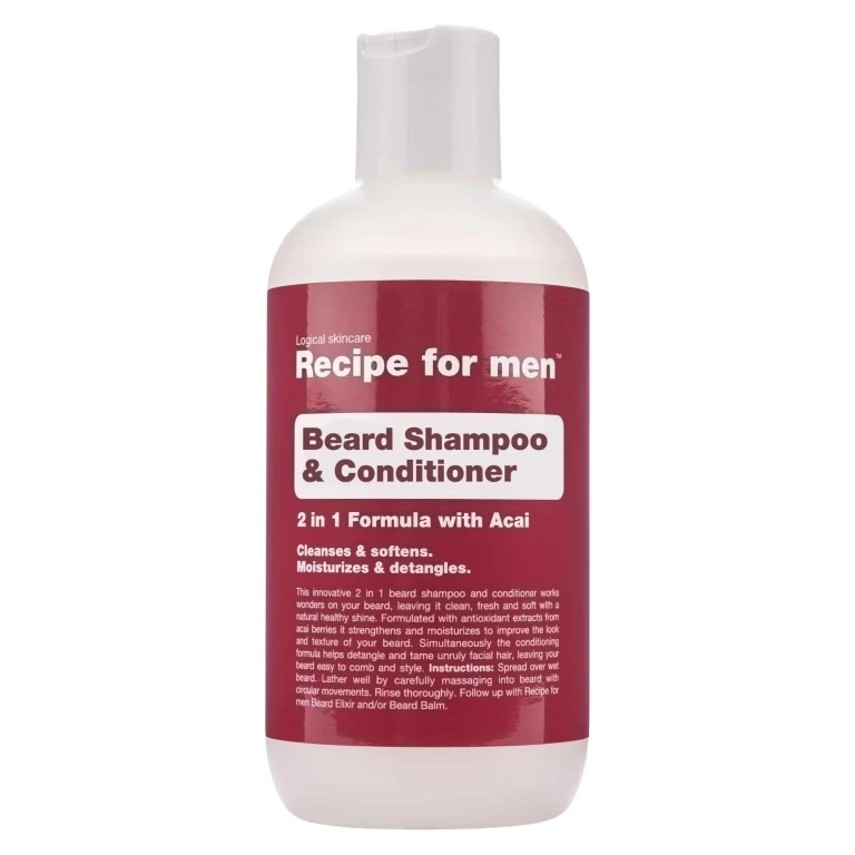 Cleansing and Conditioning Beard Shampoo and Balm Moisturizing Beard Shampoo 250 ml