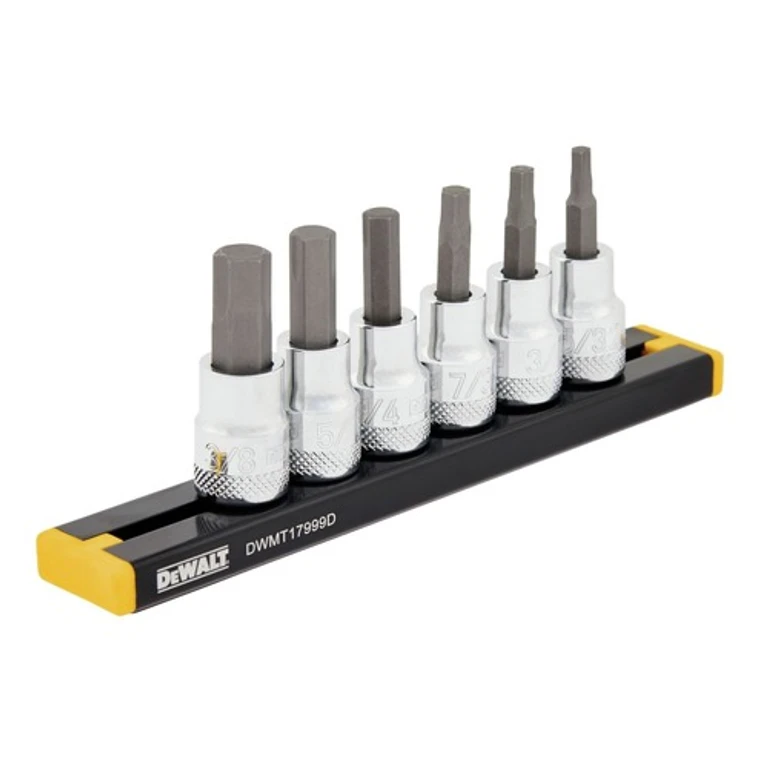 DWMT17000 (6-Piece) 3/8 in. Drive SAE Hex Bit Socket Set