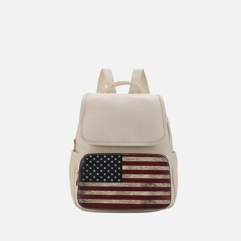 by Mia K. - Regina Printed Flag Backpack