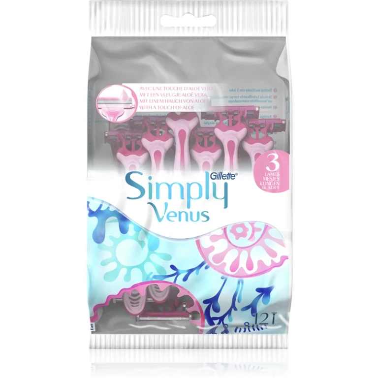 Venus Simply Disposable Razors 12 Pieces