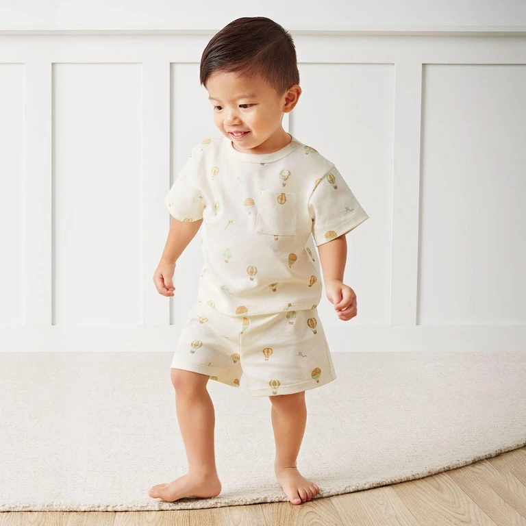 Baby 2Pc Short Set White 3M:- White - Online Only, 3M
