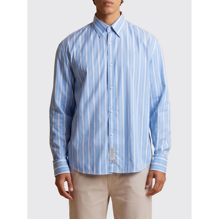 Striped Long-Sleeved Cotton Shirt (MCC003PP737S7057)