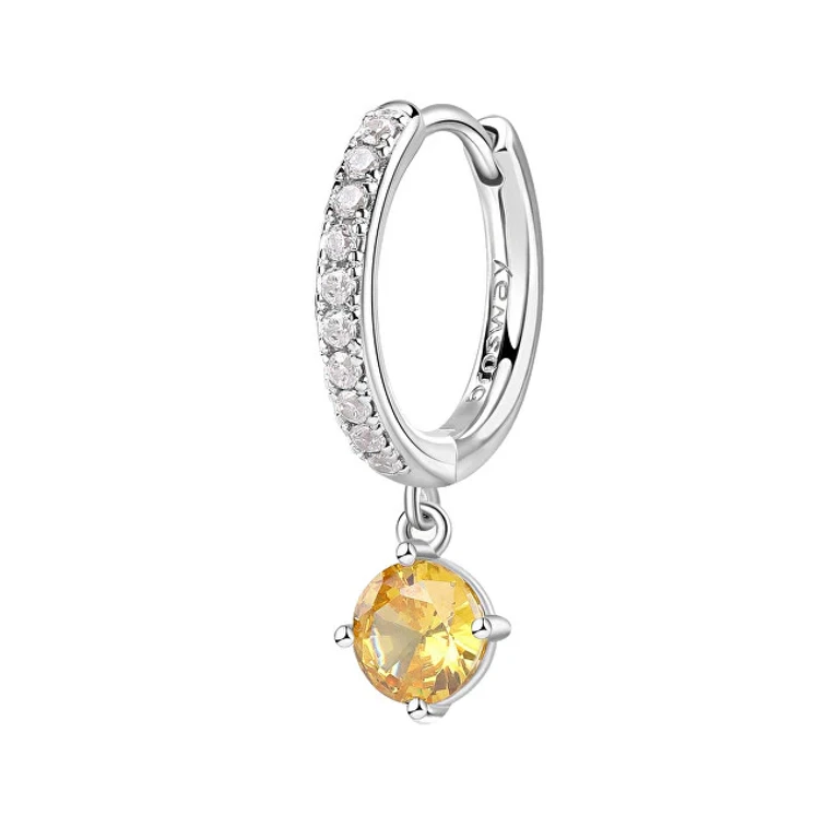 Fancy Energy Yellow Round Single Earring FEY75