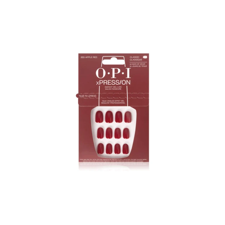 Xpress-On Artificial Nails Iconic Shades Big Apple Red 30 U