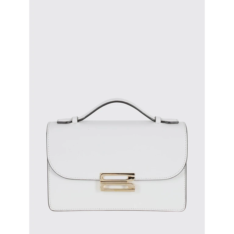 Small Calfskin Crossbody Bag with Metallic Logo (B126AAC007425A9208)
