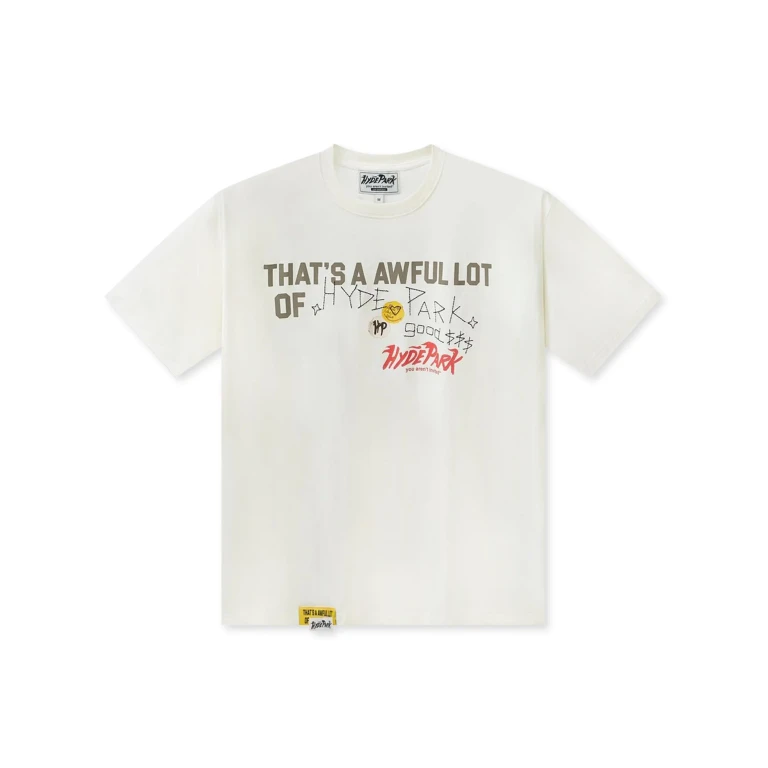 Hyde Park x ALOCS Stickered Up Tee - White