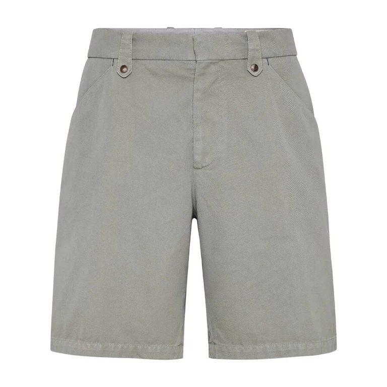 Khaki Tailored Shorts