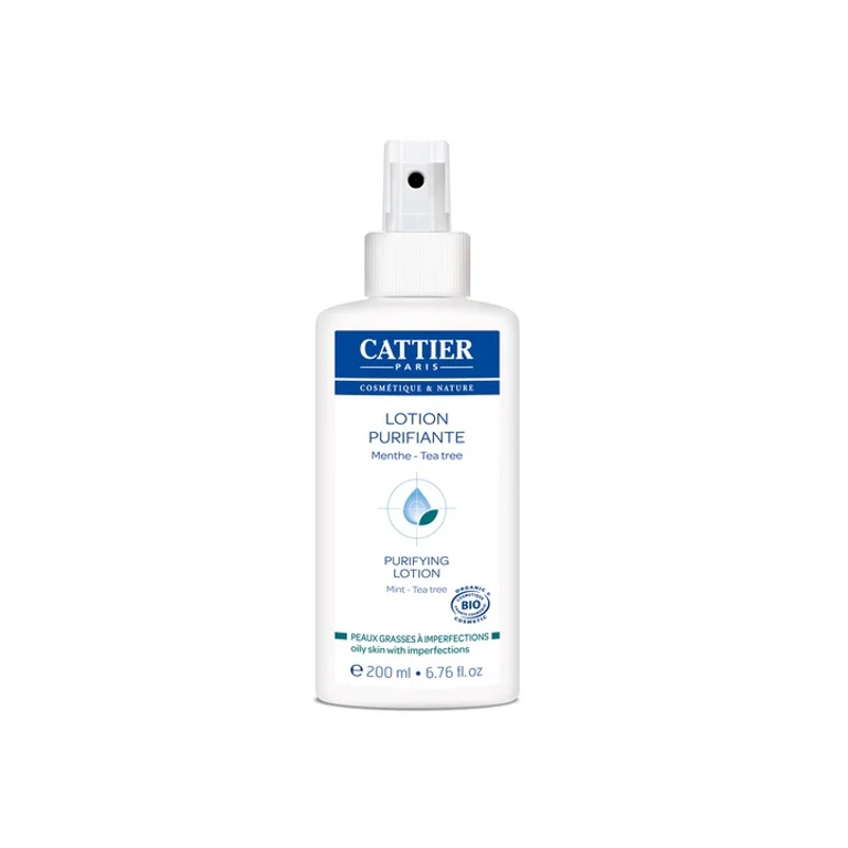 Cattier Purifying Lotion for Imperfect Young Skin Mint Tea Tree ORGANIC 200ML