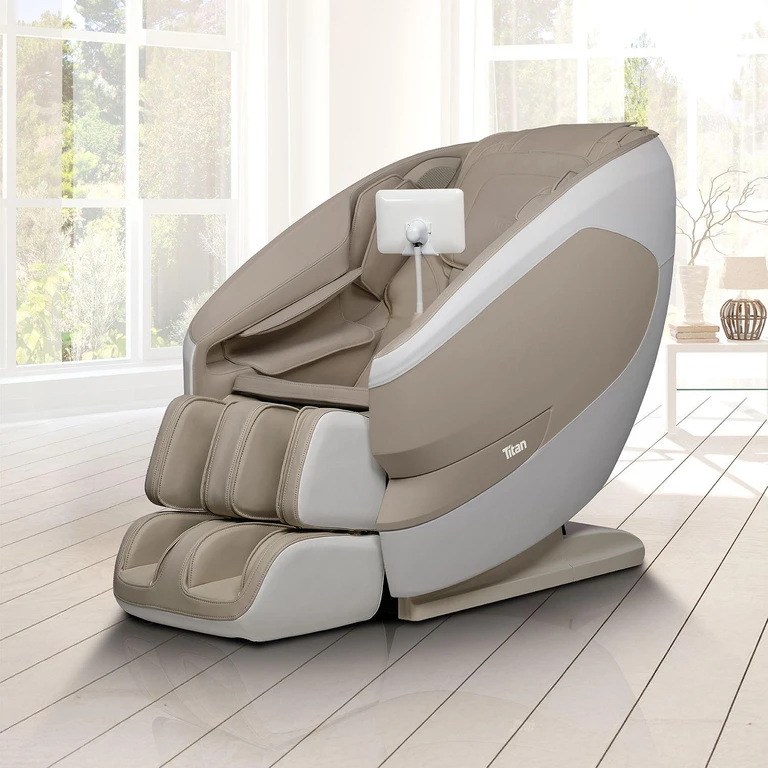 Pro Gemini Duo Twin Mechanism Massage Chair with Body Scan and Heat, Assorted Colors:- Taupe
