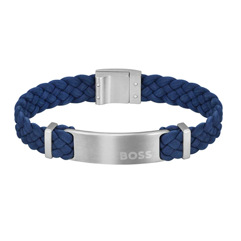 Men's Suede Leather Bracelet Dylan 1580609 - Length: 17.5 Cm