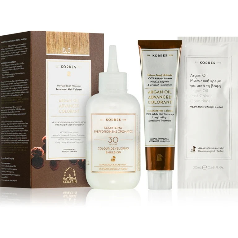 Argan Oil permanent hair dye with argan oil color 8.3 Light golden blonde/honey 50 ml