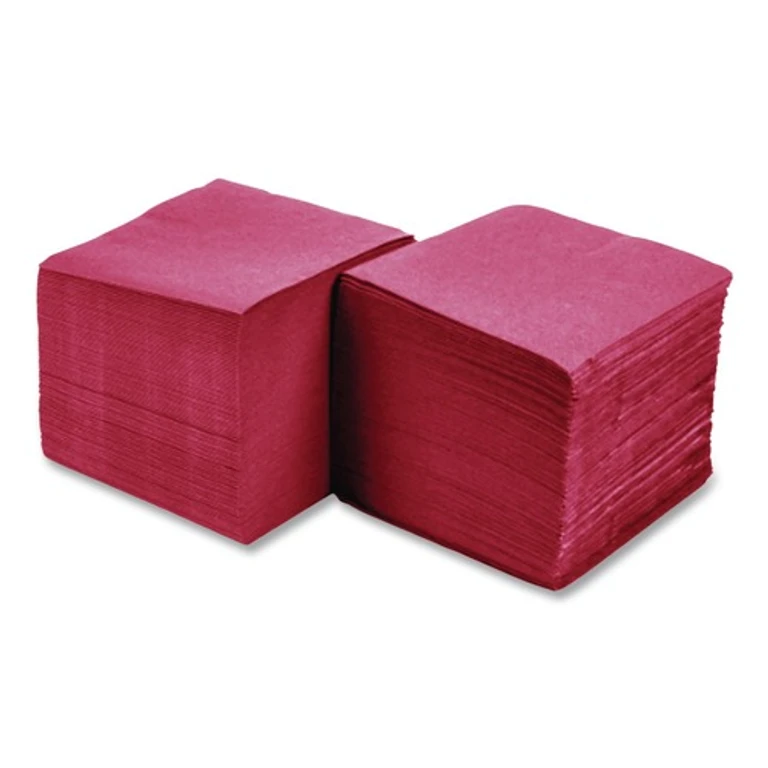 180311 9-1/2 in. x 9-1/2 in. 2-Ply Beverage Napkins - Red (1000/Carton)