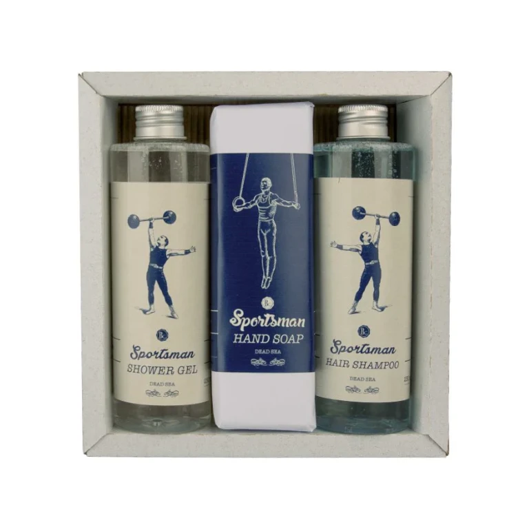 & Cosmetics Sportsman Shower Gift Set for Men Shower Gel 250ml + Soap 145g + Hair Shampoo 250ml