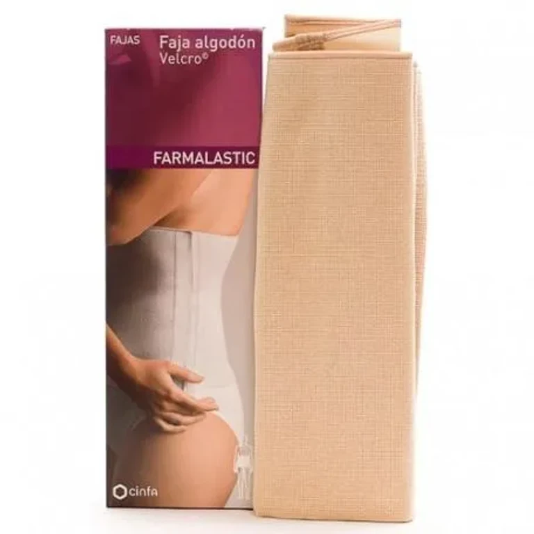 Lower back belt Farmalastic Beige Velcro T-3 1 pc