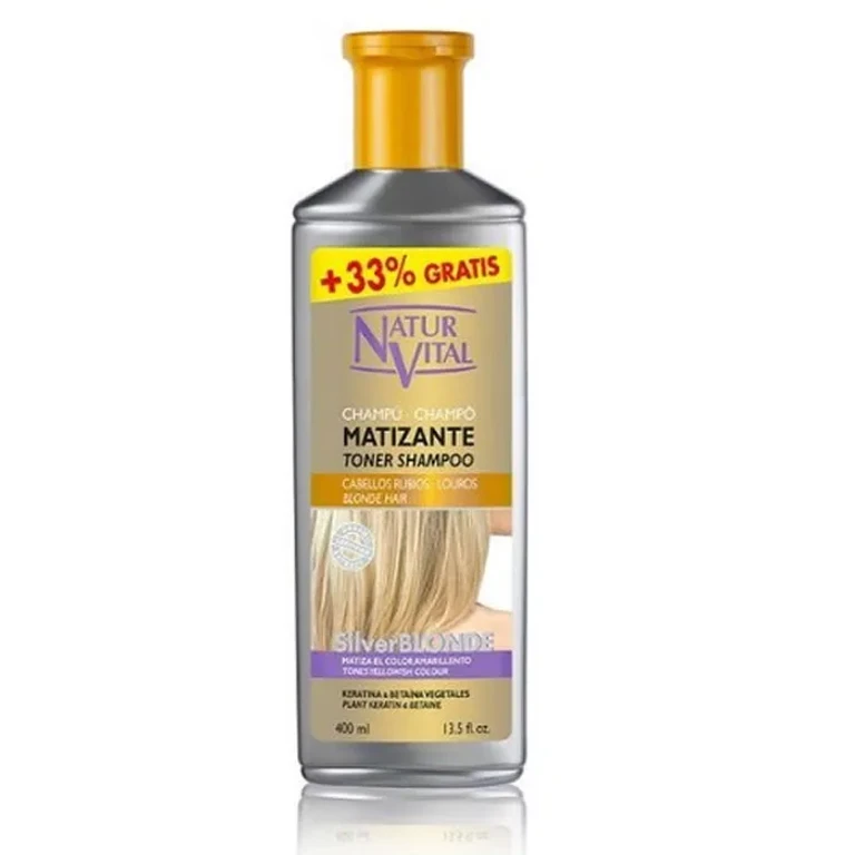 Dull blonde silver shampoo Naturvital 400 ml