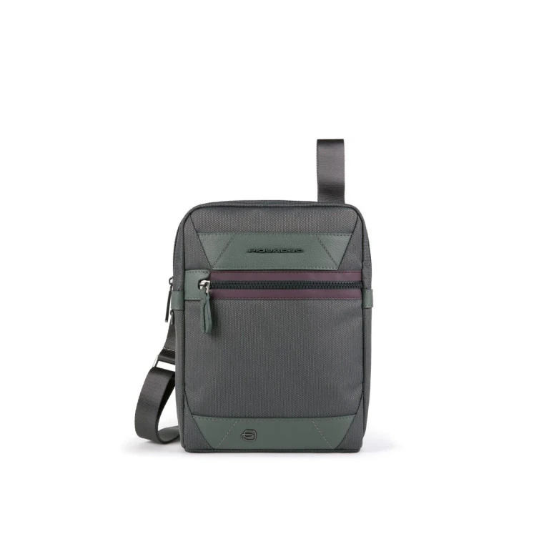 , Trakai, Recycled Materials, Small, Fabric Shoulder Bag, Green, 27 x 21 x 5 cm, Men's