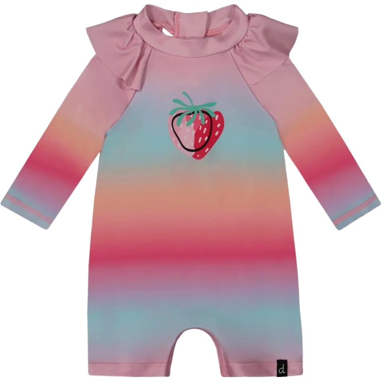 One-Piece Long Sleeve Rashguard - Baby Girl