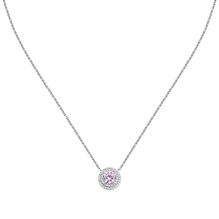 Women's Silver Necklace with Cubic Zirconia Tesori Saiw270