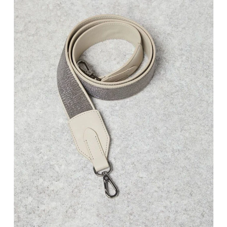 Women'S Beige Leather Strap With Clasp