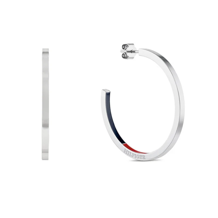 Trendy Round Hoop Earrings in Steel 2780811