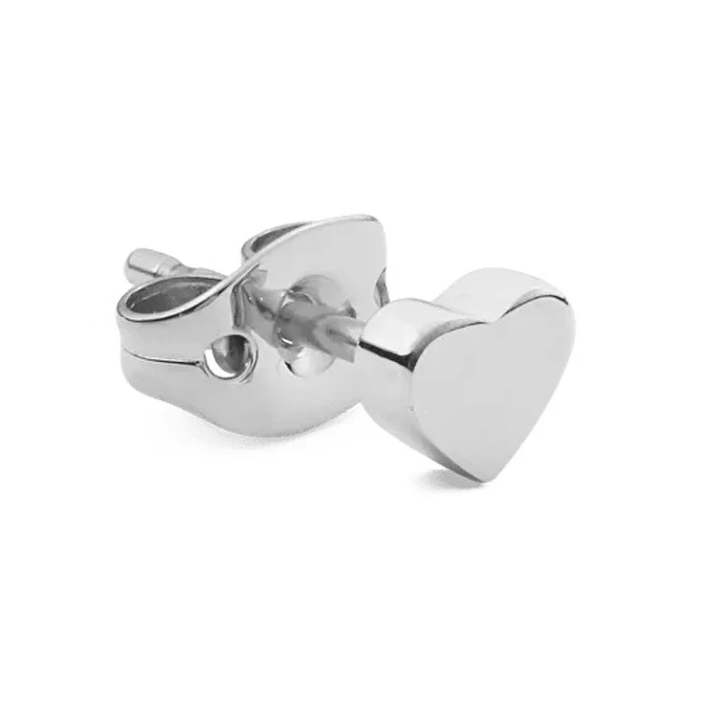 Single Earring in Steel Heart Dw00400877
