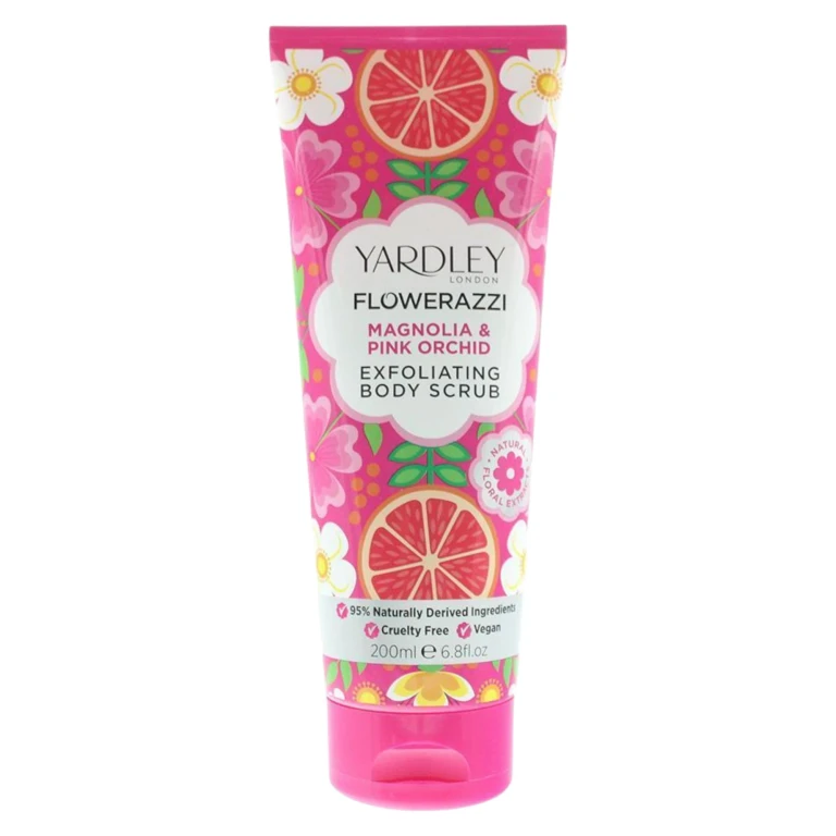 Flowerazzi Magnolia & Pink Orchid Body Scrub Exfoliant 200 ml