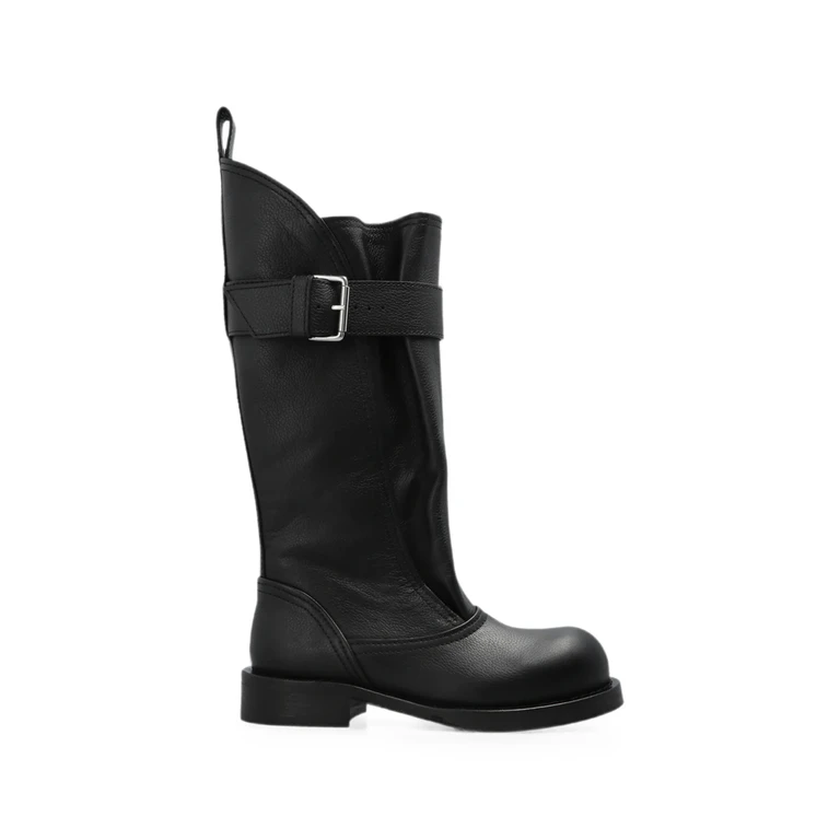 Buckled Leather Boots