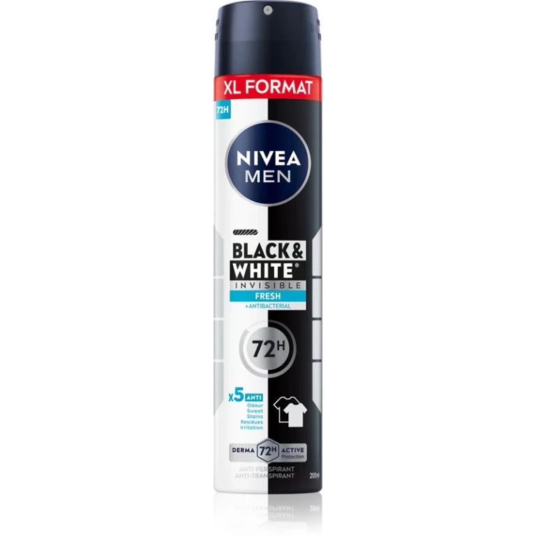 MEN Invisible Black & White antiperspirant spray 200 ml