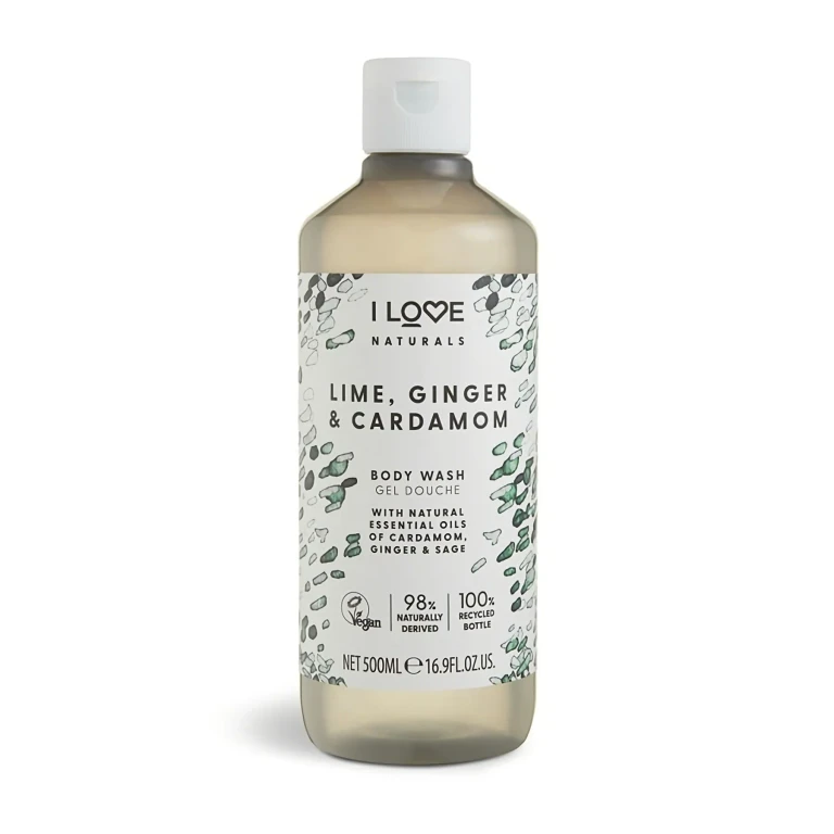 Naturals Vegan Shower Gel Lime Ginger Cardamom 500ml