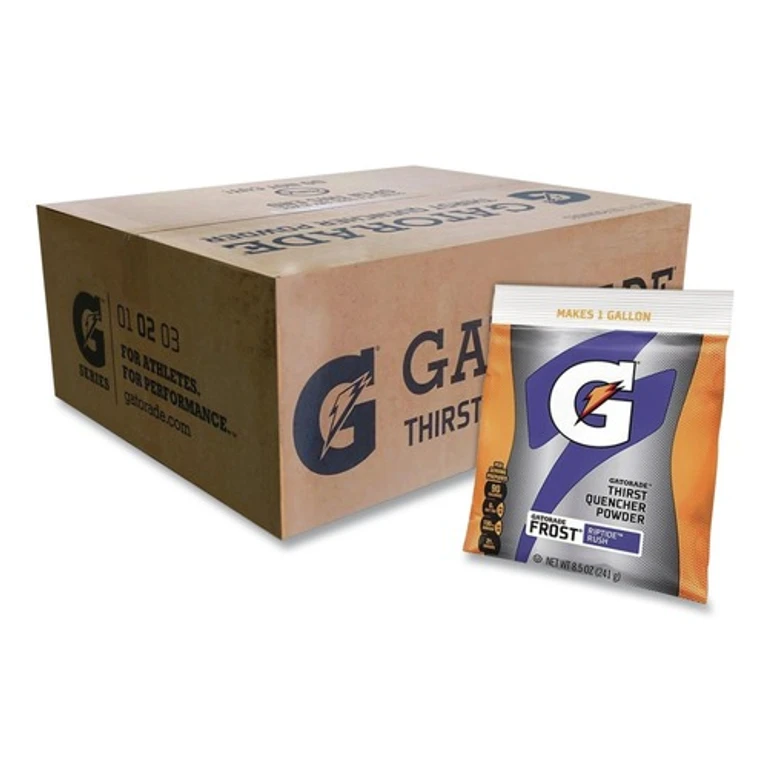 QUA33673 G Series 21 oz. Powder Drink Mix Pouches - Riptide Rush (32/Carton)