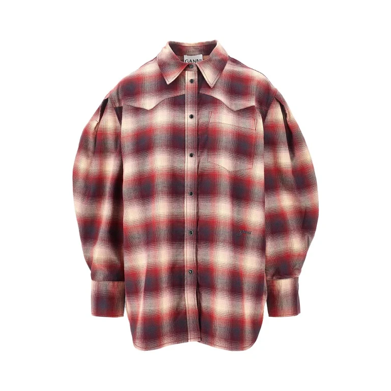 Cotton flannel shirt Woman 36
