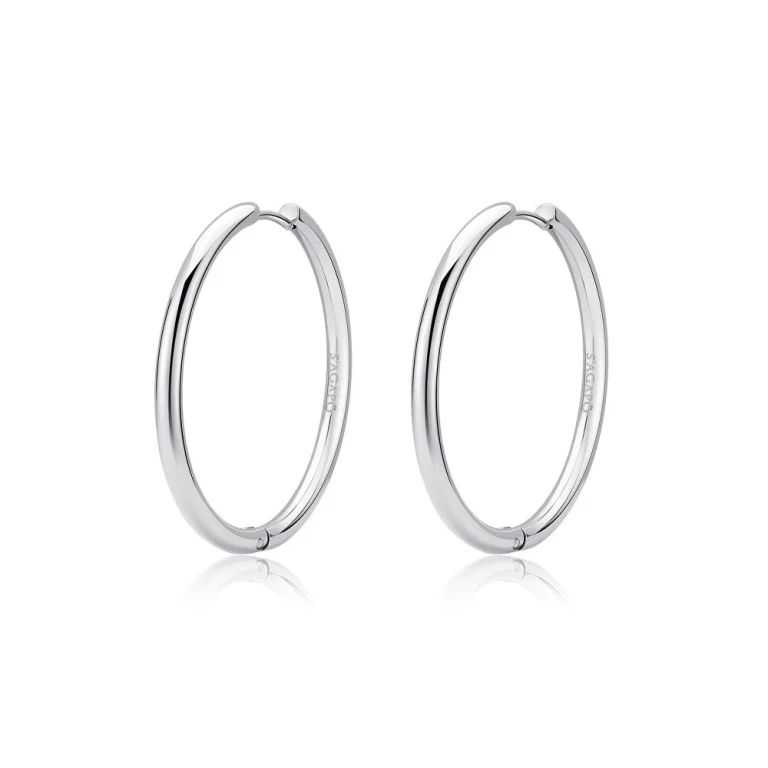 Stainless Steel Hoop Earrings Shk75