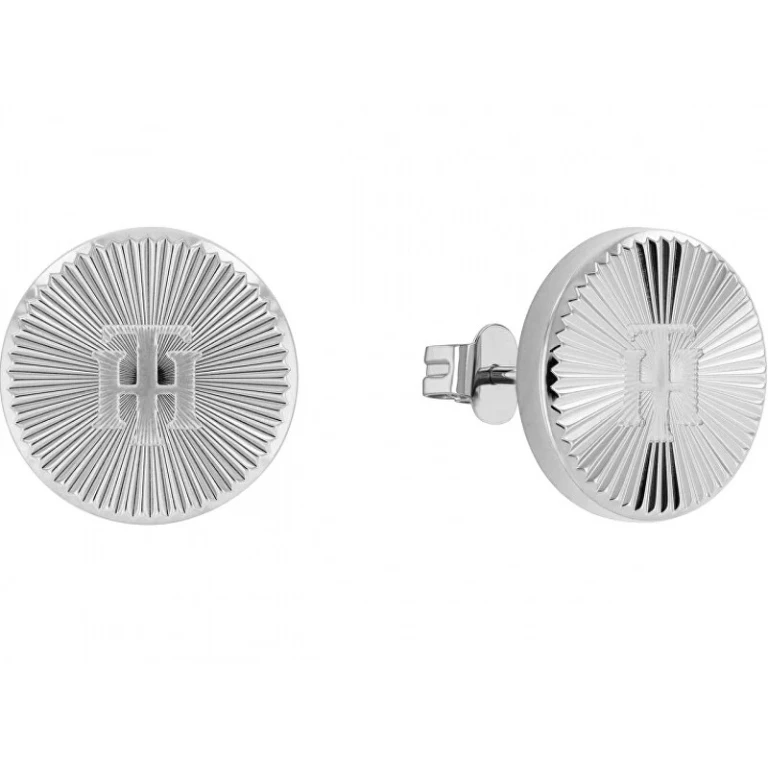 Minimalist Steel Earrings with Stones 2780648