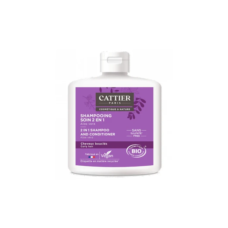 Cattier 2 in 1 Aloe Vera Care Shampoo for Curly Hair 250ml