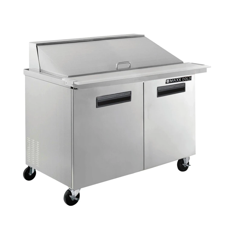 X-Series Commercial Refrigerated Prep Station, Stainless Steel, 12 cu. ft.