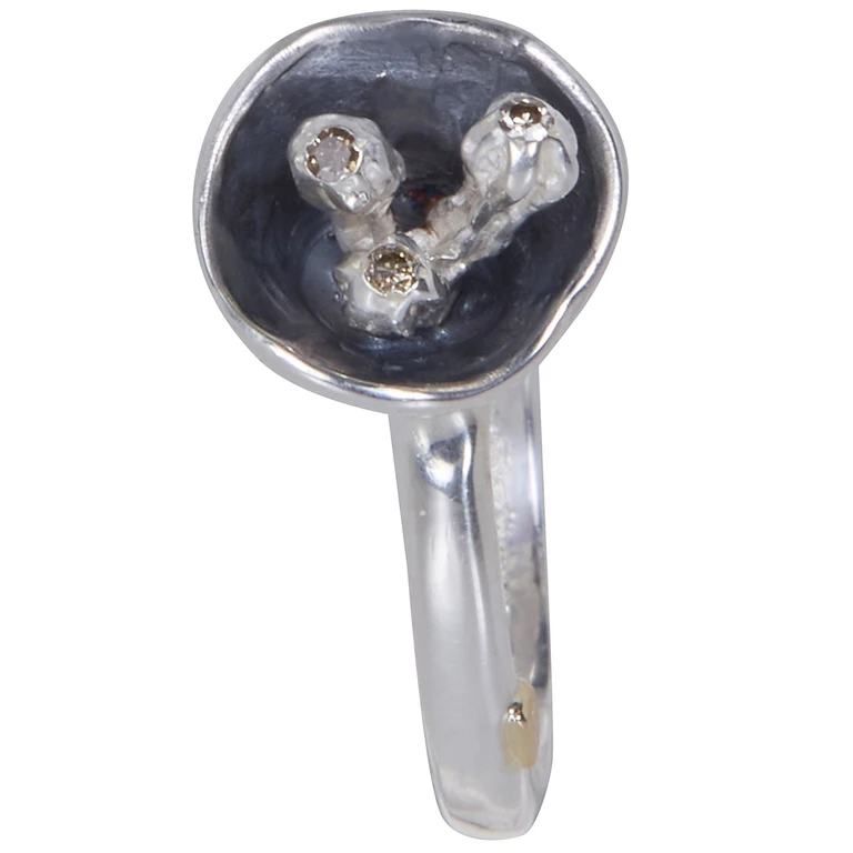 Ring With Setting "Tatoom R S St S Dix Co"