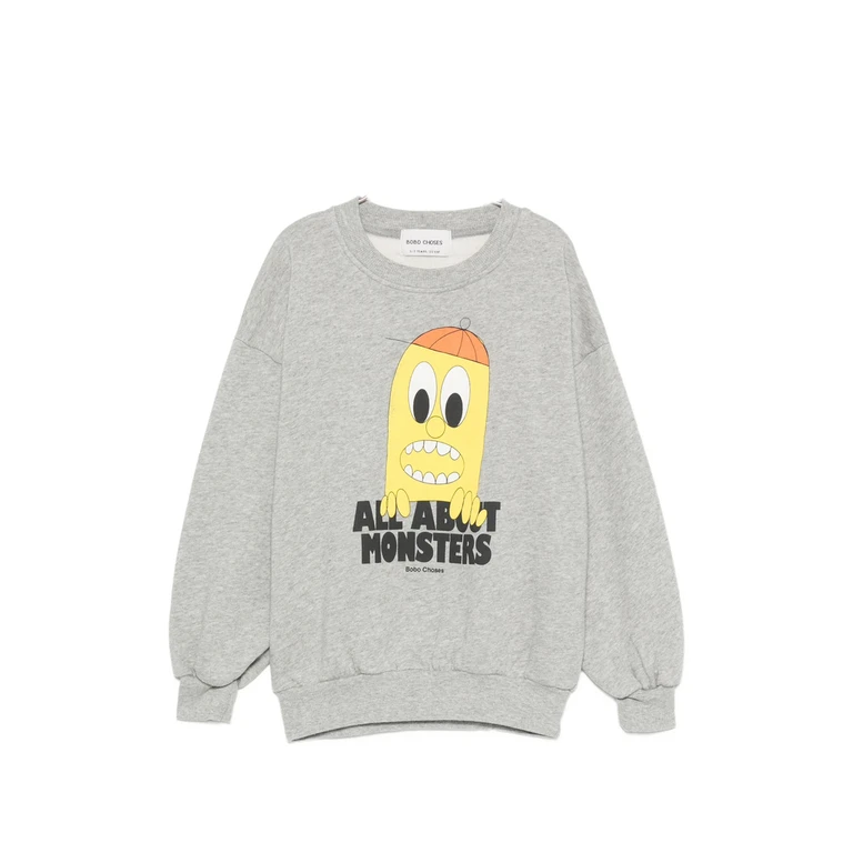 Print-detail Long-sleeve Sweater