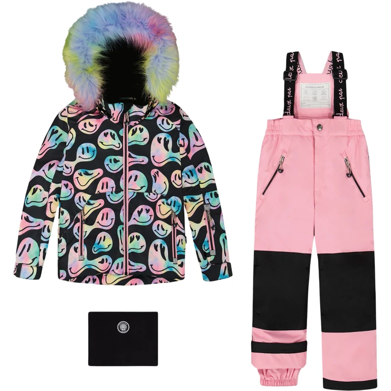 Pink Play Two-Piece Snowsuit with Printed Jacket - Big Girl