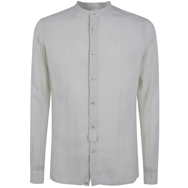 Chemise en lin à col mandarin