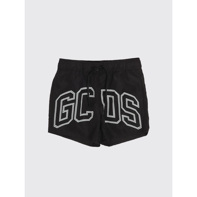 Boy's Two-Tone Swim Shorts with Contrast Logo (C1BJQS525T016999)