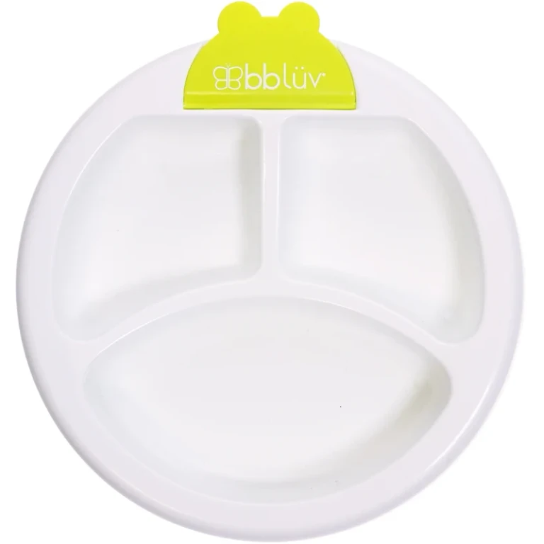 Platö divided plate Lime