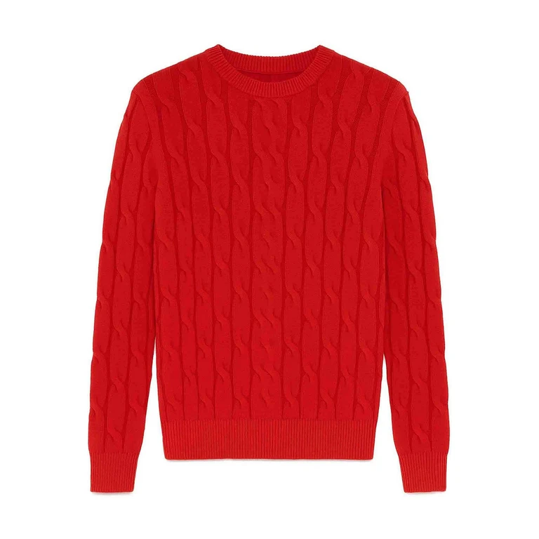 Pull Col Rond - Rouge (JURSG018000X0012FLO89)
