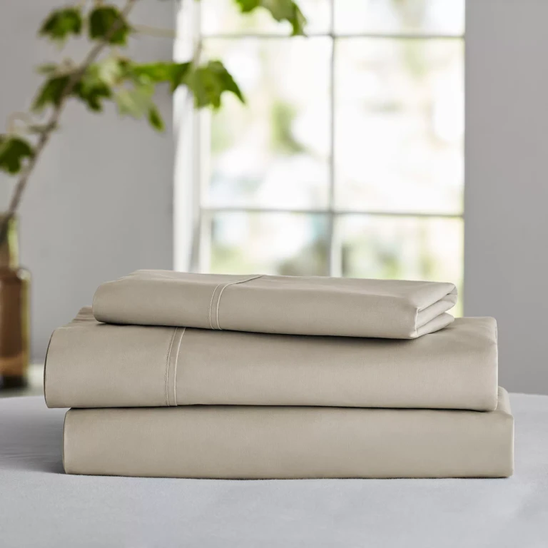 400TC Percale Cotton Sheet Set (Assorted Sizes and Colors) - Stone Tile - Queen:- Stone Tile, Queen