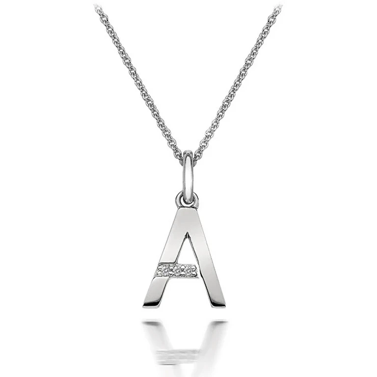 Necklace Hot Diamonds Micro A Classic Dp401 (Chain, Pendant)