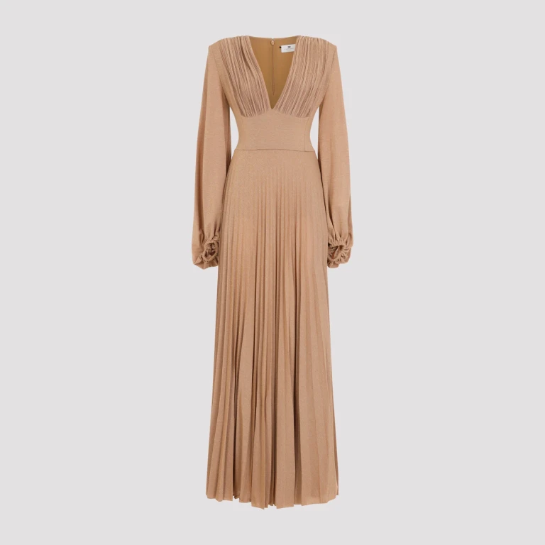 Long Jersey Lurex Dress