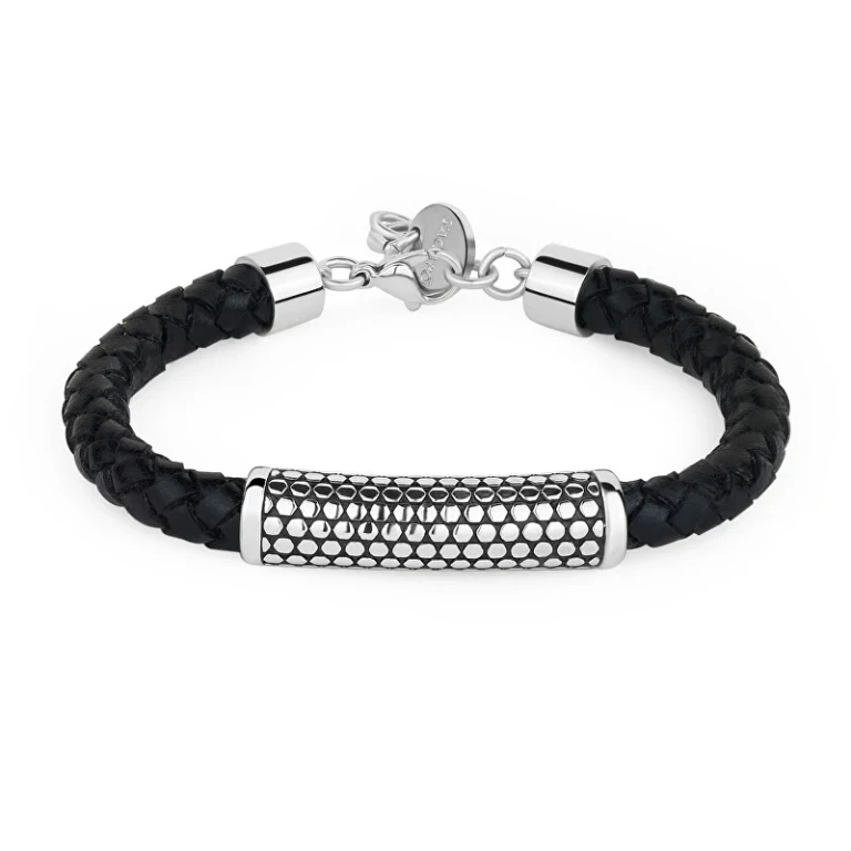 Elegante Men's Bracelet in Synthetic Leather Ripple Srp72
